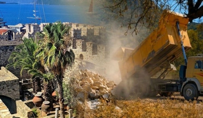 800 yıllık tarihe ihanet: Antik kente tonlarca moloz döküldü!