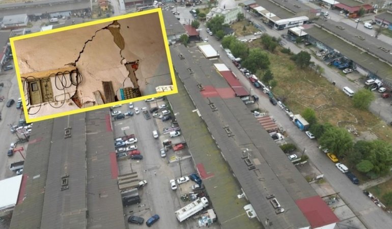 Bu sanayi sitesi her gün çöküyor: 40 dükkânda çatlak ve göçük! Esnaftan acil önlem çağrısı