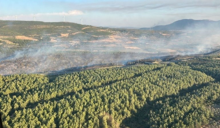 Manisa Soma'daki yangın kontrol altında