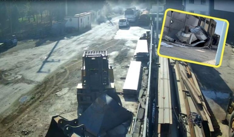 Fabrikadaki patlamada bilanço ağırlaştı: Patlama anı kamerada