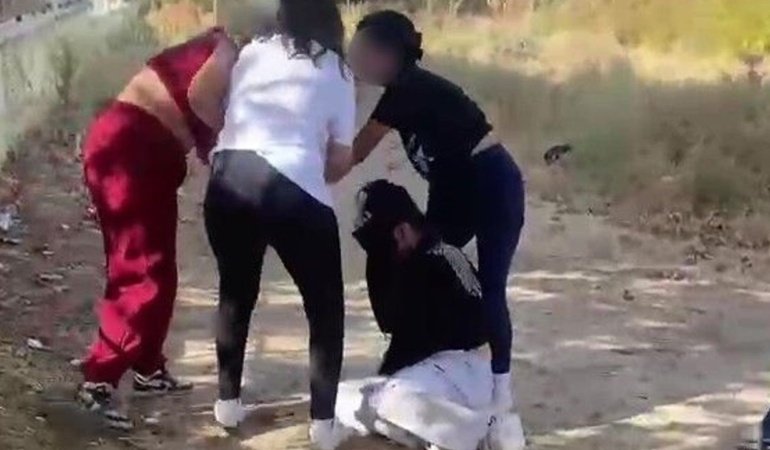Kızların şoke eden görüntüsü